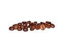 ÃÂ¡offee Grains fried on a white background. Macro Royalty Free Stock Photo
