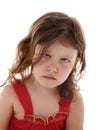Offended little girl Royalty Free Stock Photo