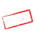 Offender red rubber stamp isolated on white. Royalty Free Stock Photo