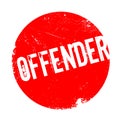 Offender rubber stamp Royalty Free Stock Photo