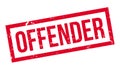 Offender rubber stamp Royalty Free Stock Photo