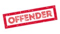 Offender rubber stamp Royalty Free Stock Photo