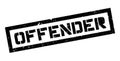 Offender rubber stamp Royalty Free Stock Photo