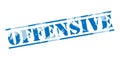 Offensive blue stamp Royalty Free Stock Photo