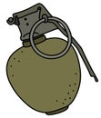 The offensive hand grenade
