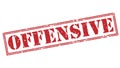 Offensive red stamp Royalty Free Stock Photo