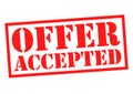 OFFER ACCEPTED Royalty Free Stock Photo