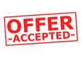 OFFER ACCEPTED Royalty Free Stock Photo