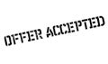 Offer Accepted rubber stamp Royalty Free Stock Photo