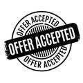 Offer Accepted rubber stamp Royalty Free Stock Photo