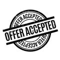 Offer Accepted rubber stamp Royalty Free Stock Photo