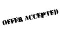 Offer Accepted rubber stamp Royalty Free Stock Photo