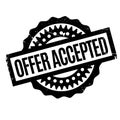 Offer Accepted rubber stamp Royalty Free Stock Photo