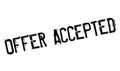 Offer Accepted rubber stamp Royalty Free Stock Photo