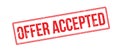 Offer accepted rubber stamp Royalty Free Stock Photo