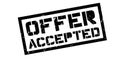 Offer accepted rubber stamp Royalty Free Stock Photo