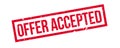 Offer accepted rubber stamp Royalty Free Stock Photo