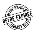 Offer expired stamp in french Royalty Free Stock Photo