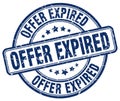 offer expired blue stamp Royalty Free Stock Photo