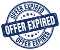 offer expired blue stamp Royalty Free Stock Photo