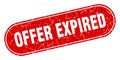 offer expired sign. offer expired grunge stamp. Royalty Free Stock Photo