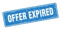 offer expired sign. offer expired grunge stamp. Royalty Free Stock Photo