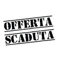 Offer expired stamp in italian Royalty Free Stock Photo