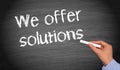 We offer solutions