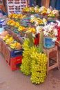 Offering consisting of Banana, coconut, flower and Incense for Hindu Worship