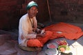 Offerings at the Hindu temple