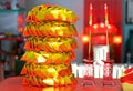 The offerings for predecessor of Chinese festival Royalty Free Stock Photo