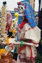 Offerings, skulls, crafts related to the day of the dead in Mexico. Festivity full of colors and traditions that makes us remember Royalty Free Stock Photo