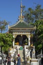 Offerings at Wat Ming Muang, Chiang Rai, Thailand