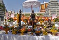 Offers for Buddha and for Gods at Wat Arun Temple