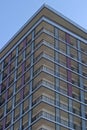 Architectural view of a living blocks with balconies