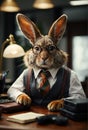 Whimsical Wildlife at Work Series - The Rabbit