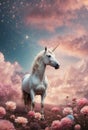 Unicorn Dreamworld - AI-art - Fantasy world