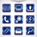 Office appliances - set 3. IT technology. Royalty Free Stock Photo