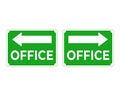 Office Arrow Sign Vector, Easy To Use And Print Design Templates.