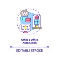 Office and office automation concept icon Royalty Free Stock Photo