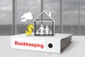 Office binder family house bookkeeping Royalty Free Stock Photo