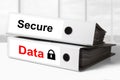 Office binders secure data lock