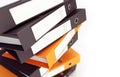 Office binders on a white background 3D illustration, 3D rendering Royalty Free Stock Photo