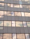 Office block with sky reflection Royalty Free Stock Photo