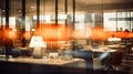 office blurred lamps interior Royalty Free Stock Photo