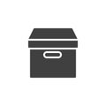 Office Box vector icon Royalty Free Stock Photo