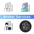 Office broker icon