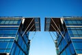 Office building against the blue sky Royalty Free Stock Photo