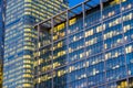 Office building background in Canary Wharf, London Royalty Free Stock Photo