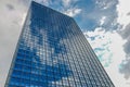 Office Building in Berlin Germany with Reflections in Glass Facade Royalty Free Stock Photo